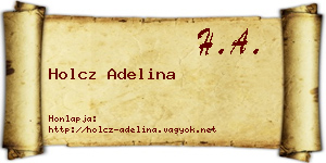Holcz Adelina névjegykártya